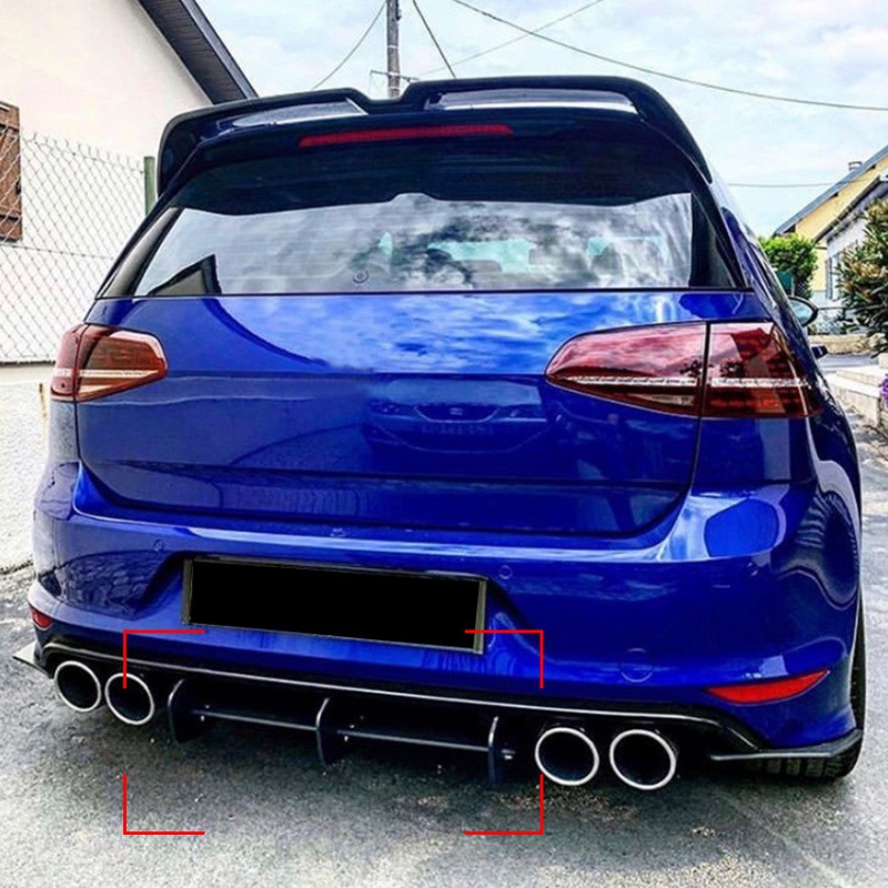 Car Accessories Lipa - Diffuseur arrière noir mat, aileron arrière