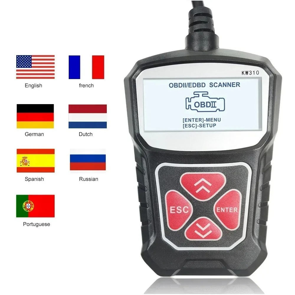Obd2 Scanner - Outil de diagnostic automobile KW310 OBD2,