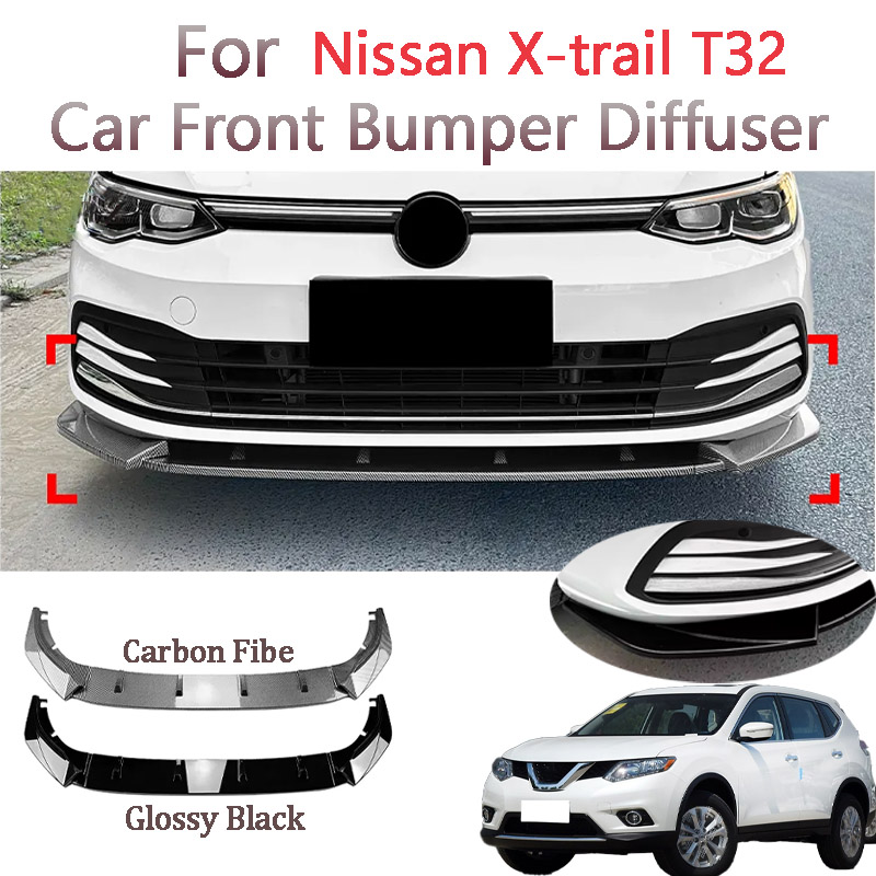 Car Accessories Lipa - Pare-choc avant noir brillant pour voiture