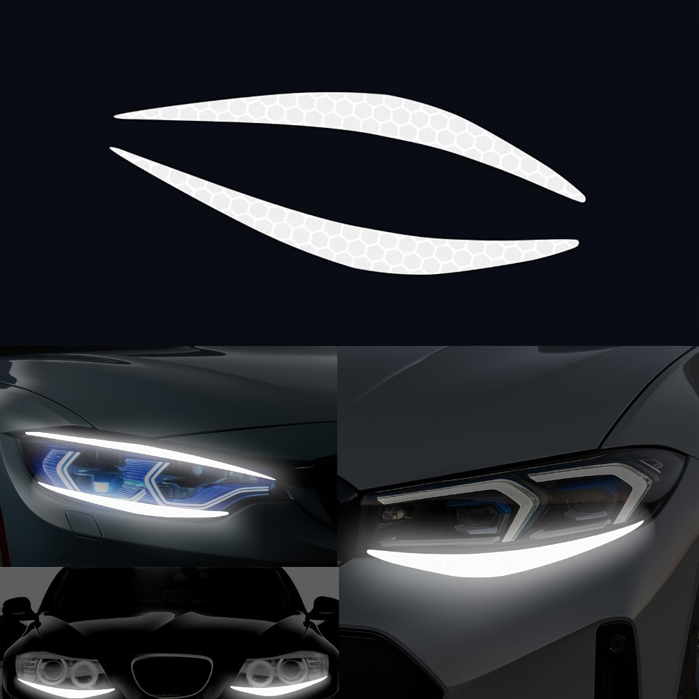 Car Accessories Evil Eye - Autocollants réfléchissants pour phares de voiture,