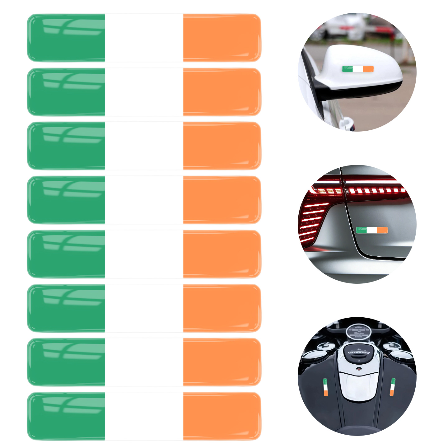 Car Accessories Ireland - Autocollants 3D en Gel époxy pour