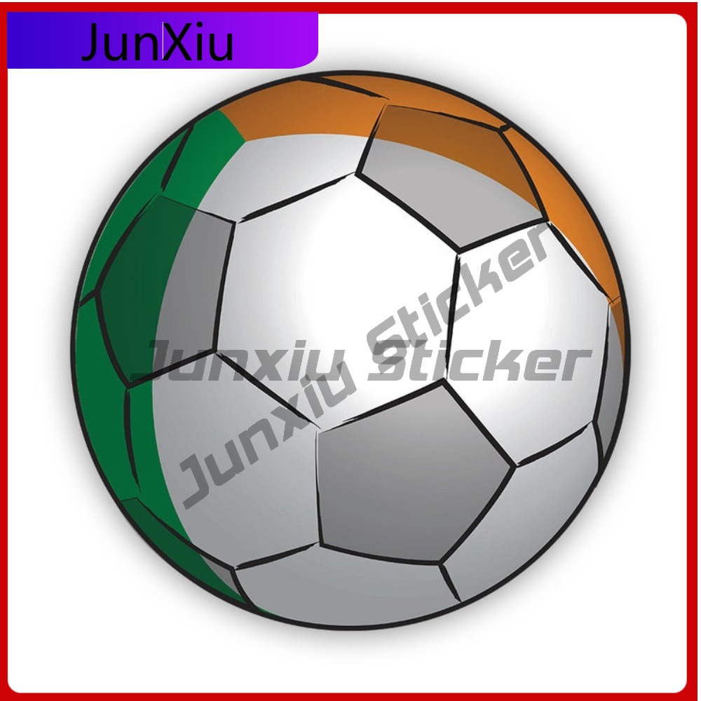 Car Accessories Ireland - Autocollant de football irlandais résistant au