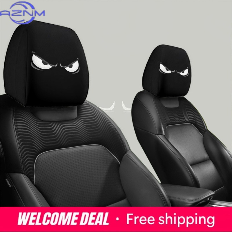Car Accessories Evil Eye - 2 housses de repose-tête de voiture