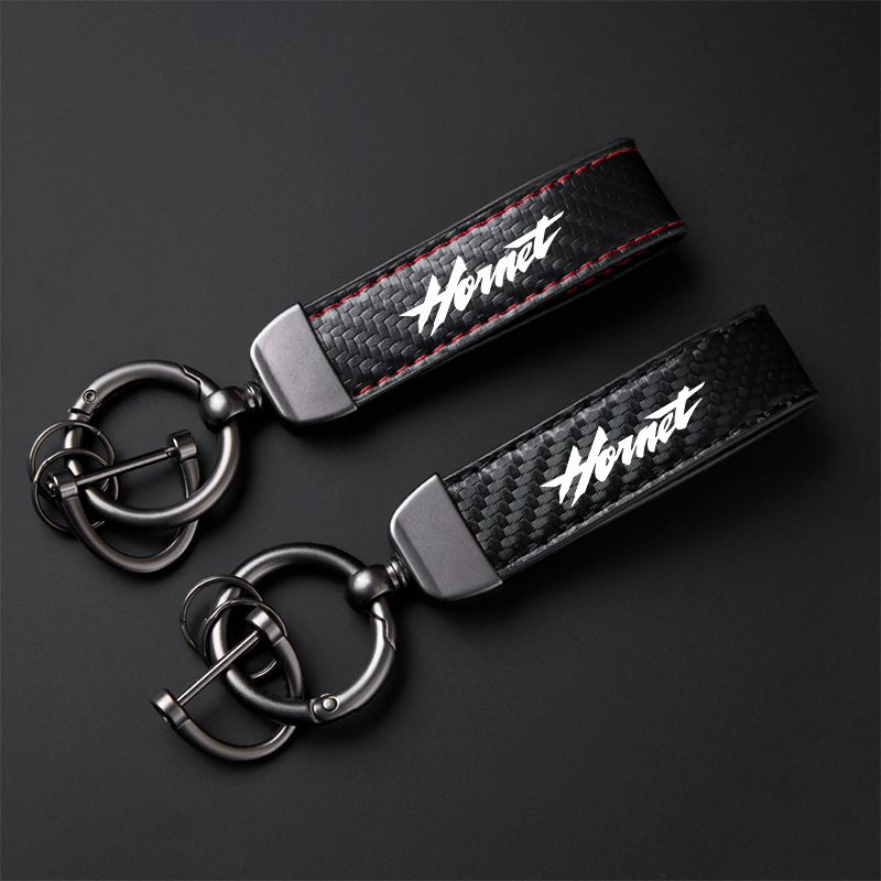 Car Accessories Honda - Porte-clés de moto en cuir de