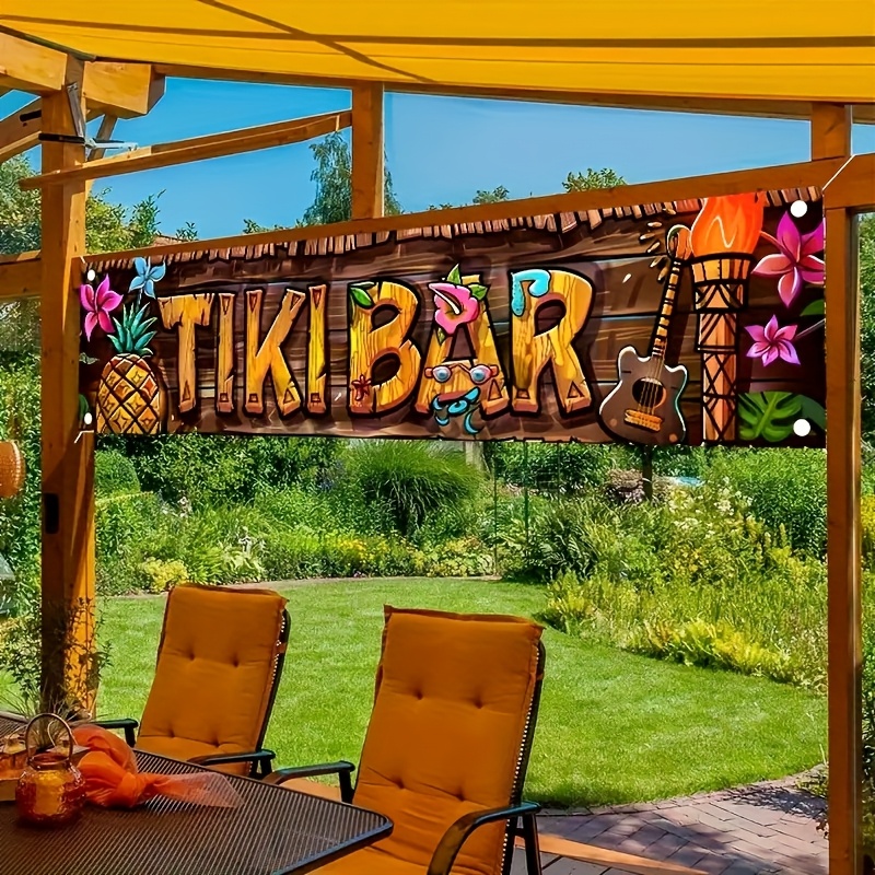 Car Accessories Nearby - Bannière de Bar Tiki, décorations de