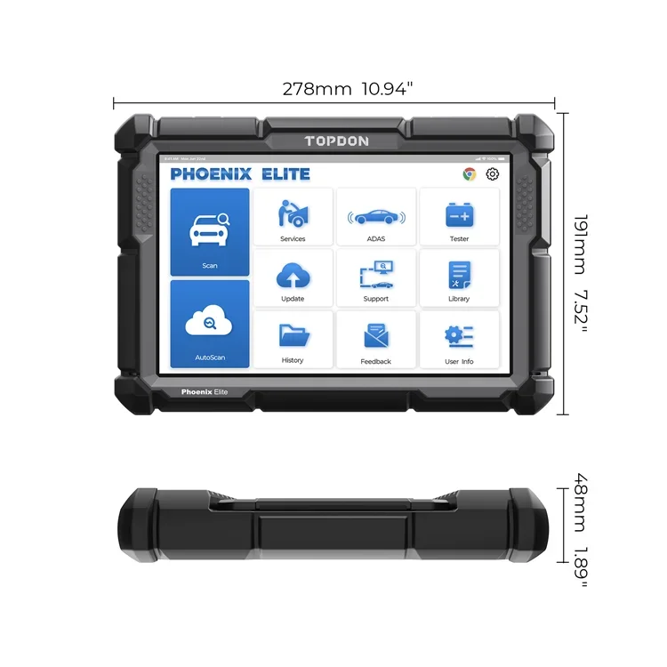 TOPDON PHOENIX ELITE voiture E - Obd2 Scanner avis et prix