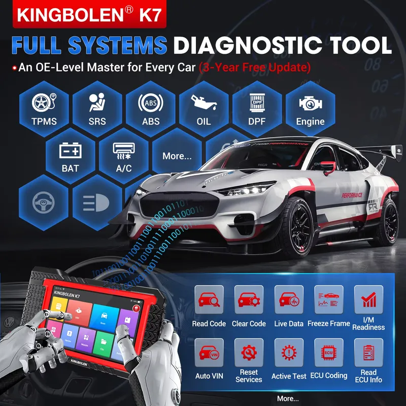 Kingbolen K7 Scanner automobil - Obd2 Scanner avis et prix