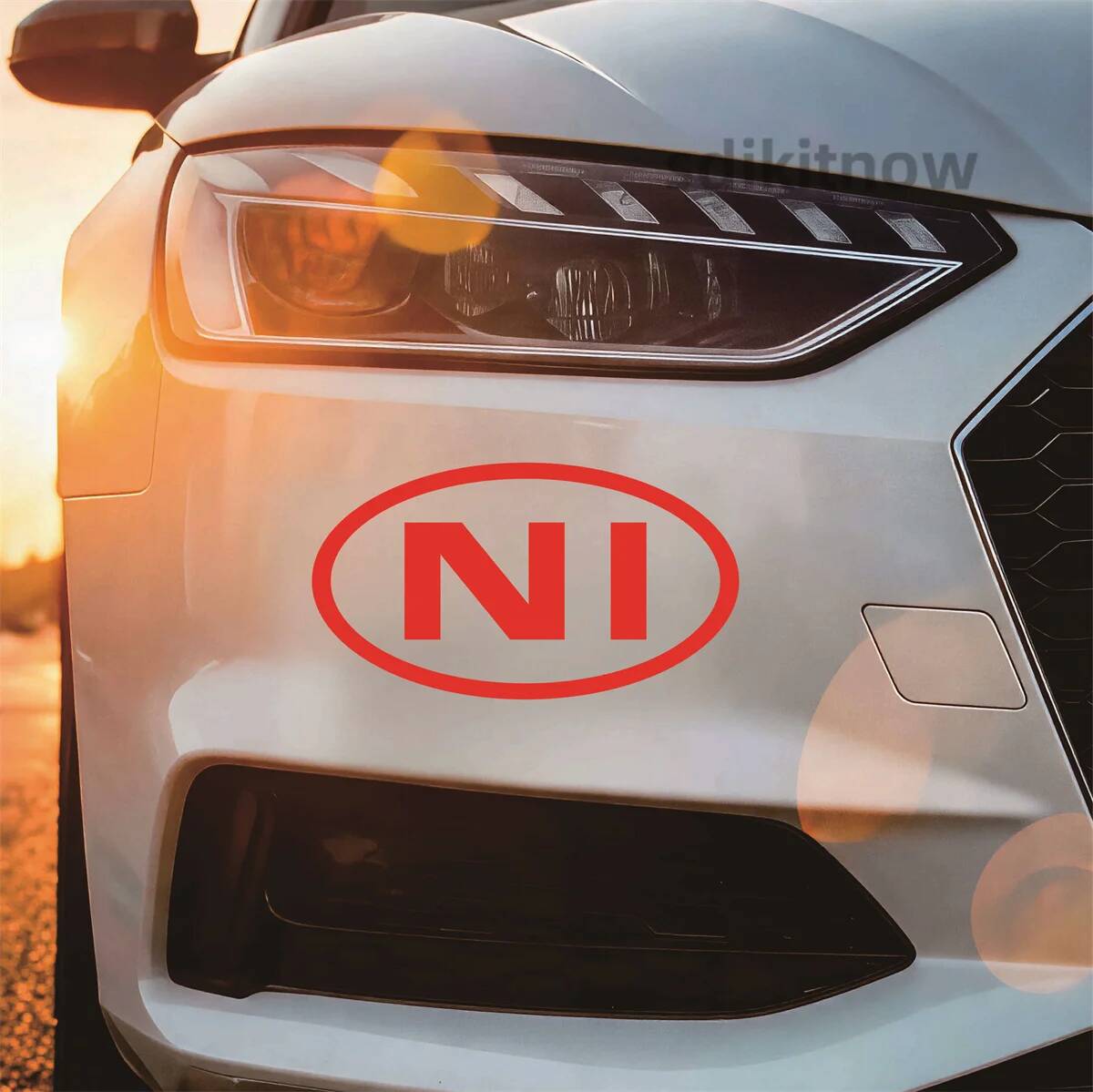 Autocollant de voiture ovale a - Car Accessories Ireland avis et prix