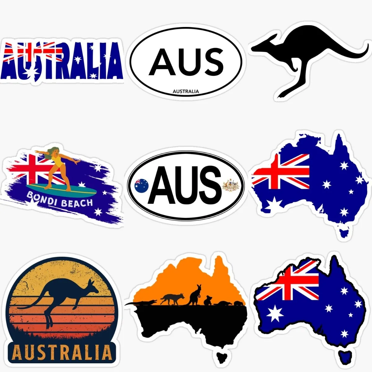 Autocollant créatif en PVC kan - Car Accessories Australia avis et prix