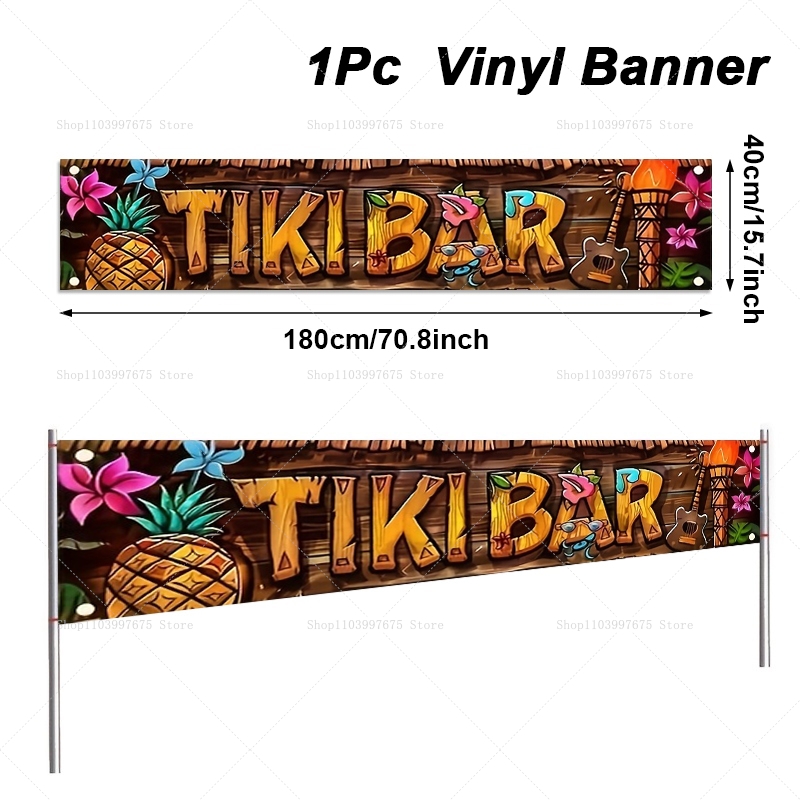 Bannière de Bar Tiki, décorati - Car Accessories Nearby avis et prix