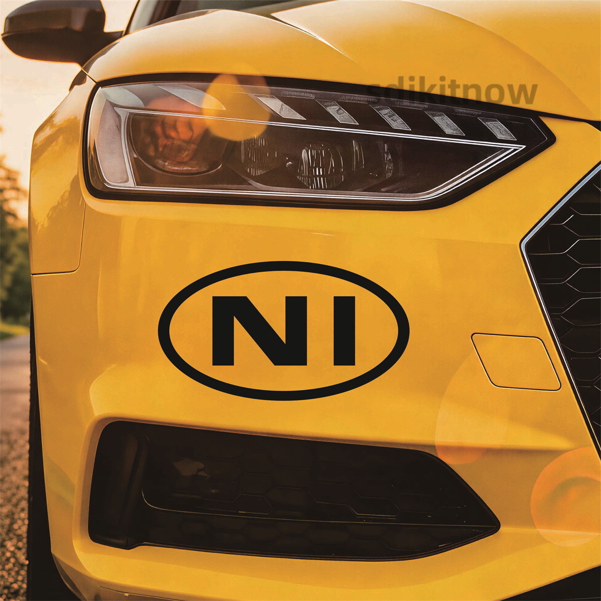 Autocollant de voiture ovale a - Car Accessories Ireland avis et prix